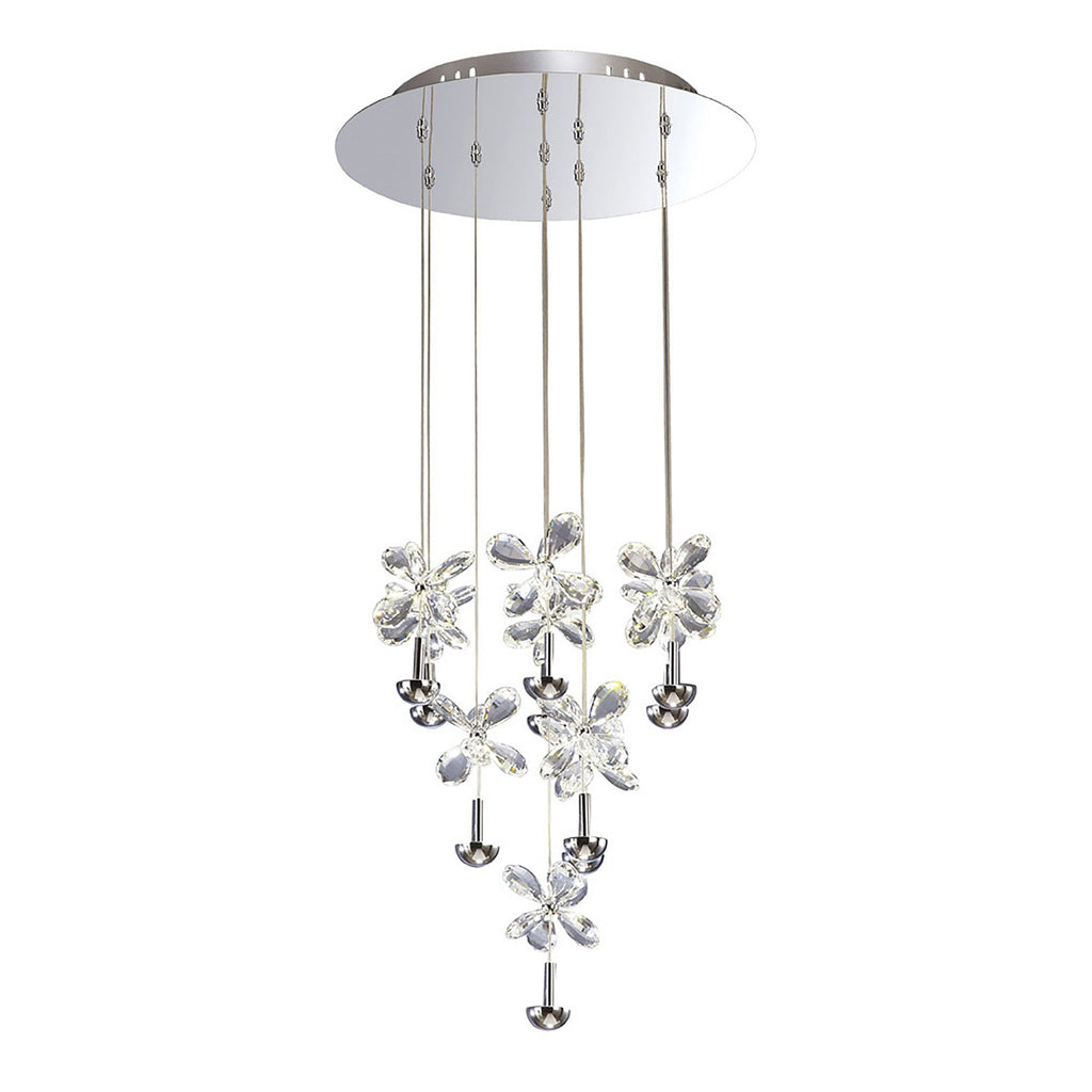 Diyas - Aviva 10 Light Cluster Pendant - Luminosity Designs Ltd