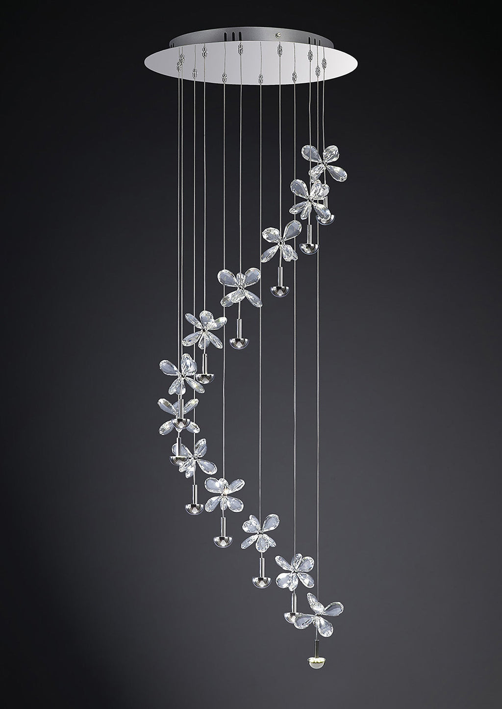 Diyas - Aviva 12 Light Pendant - Luminosity Designs Ltd