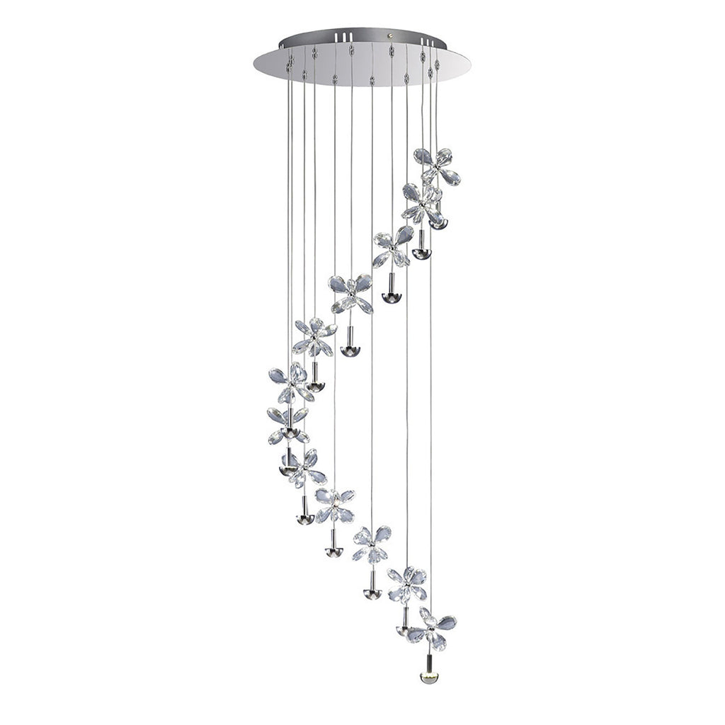 Diyas - Aviva 12 Light Pendant - Luminosity Designs Ltd