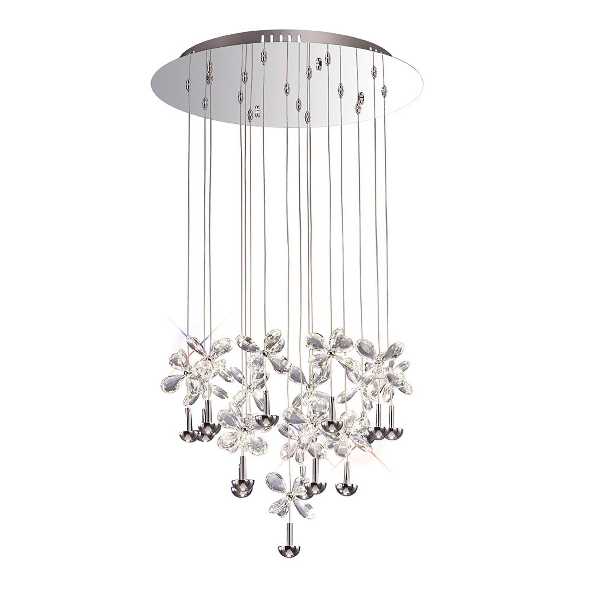Diyas - Aviva 16 Light Cluster Pendant - Luminosity Designs Ltd