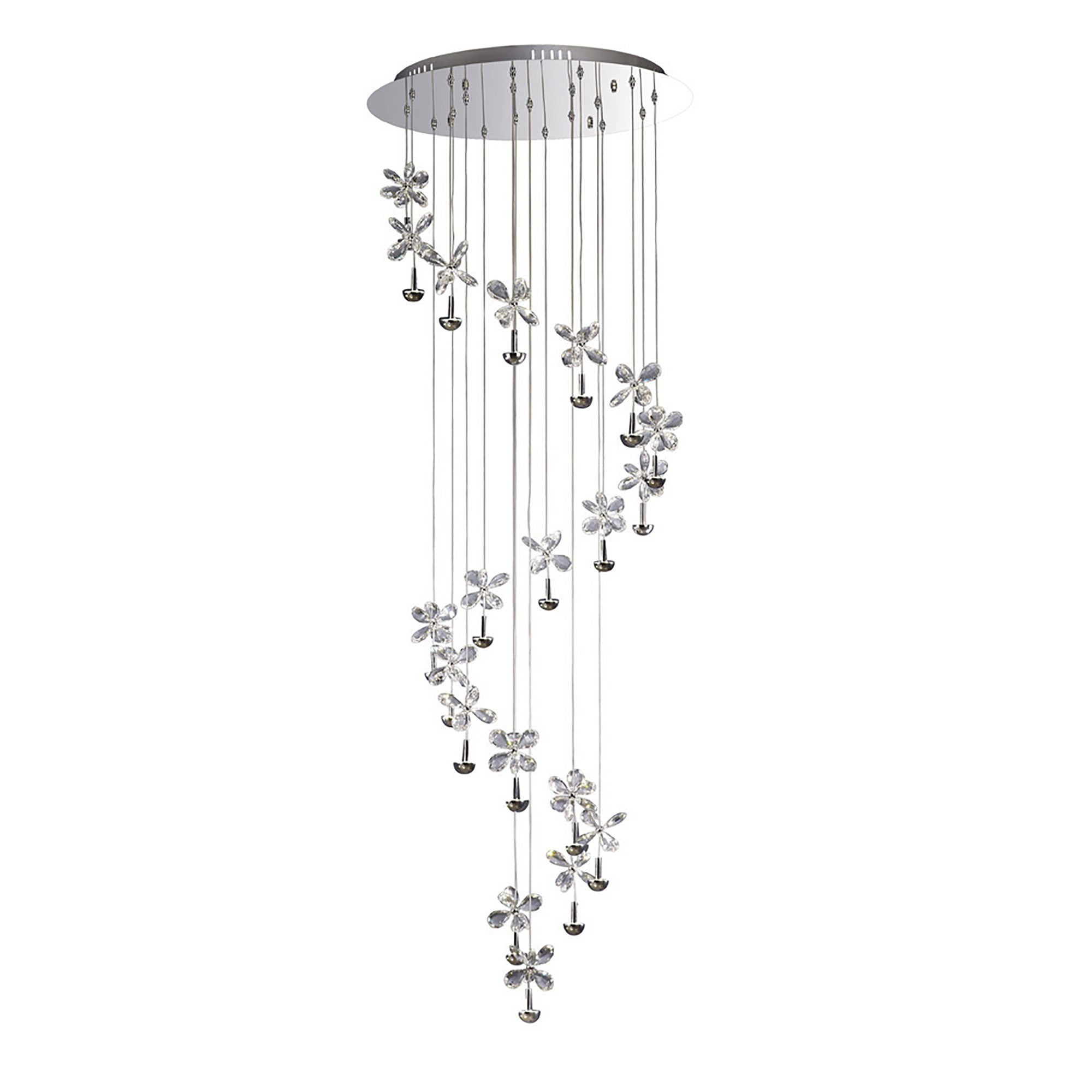 Diyas - Aviva 20 Light Pendant - Luminosity Designs Ltd