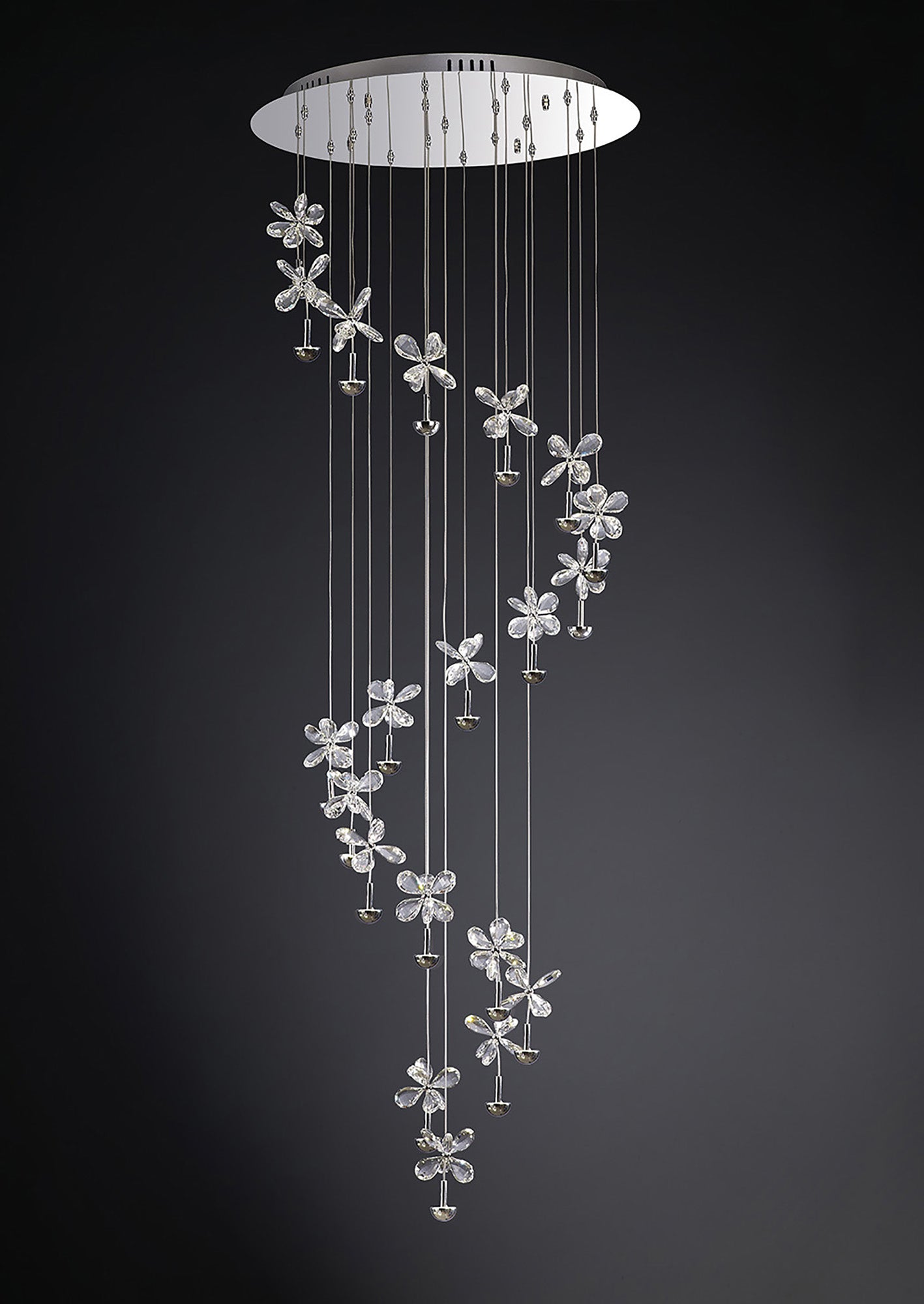 Diyas - Aviva 20 Light Pendant - Luminosity Designs Ltd