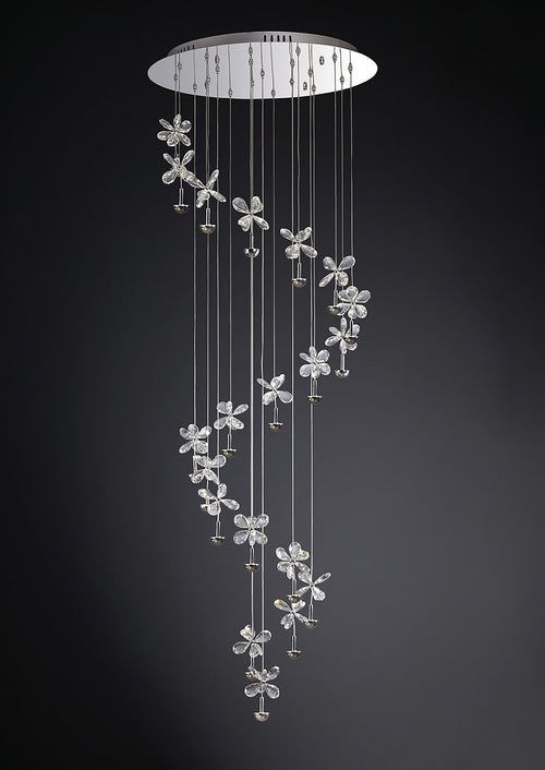 Diyas - Aviva 20 Light Pendant - Luminosity Designs Ltd