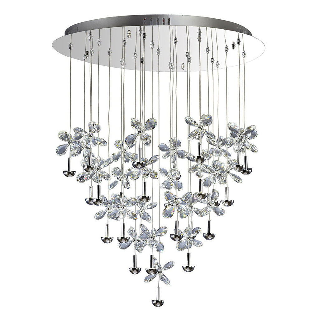 Diyas - Aviva 28 Light Cluster Pendant - Luminosity Designs Ltd
