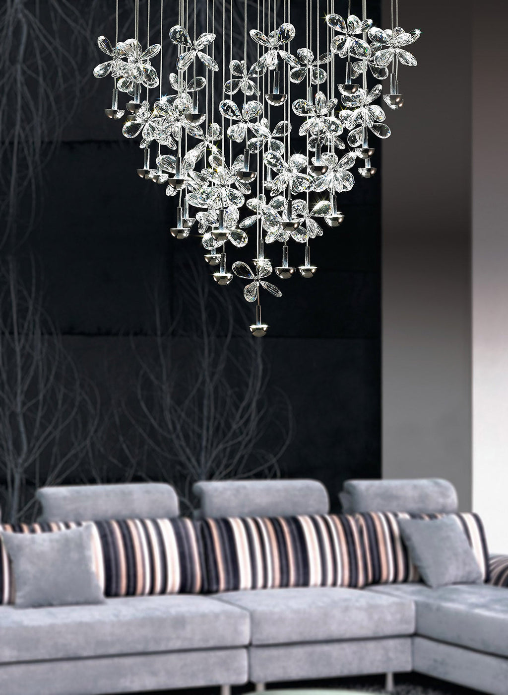 Diyas - Aviva 28 Light Cluster Pendant - Luminosity Designs Ltd