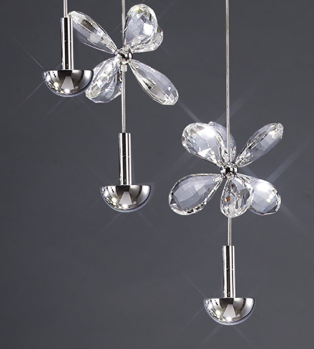 Diyas - Aviva 6 Light Pendant - Luminosity Designs Ltd