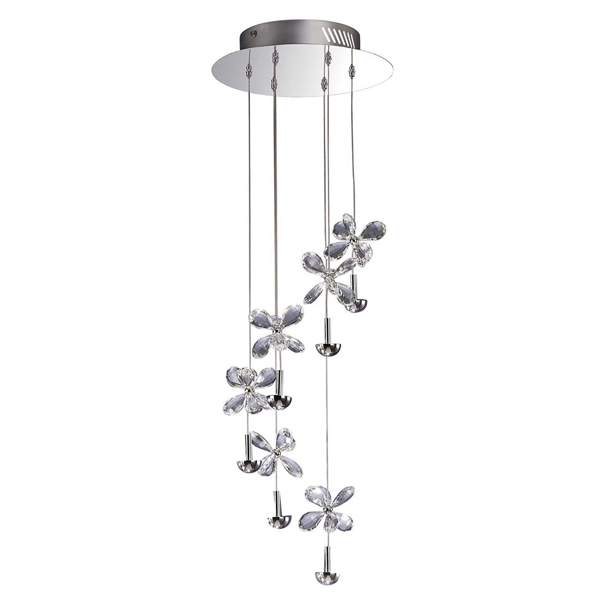 Diyas - Aviva 6 Light Pendant - Luminosity Designs Ltd
