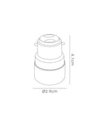 Deco - B22 Lampholder to E14 Lamp Socket Converter - Luminosity Designs Ltd