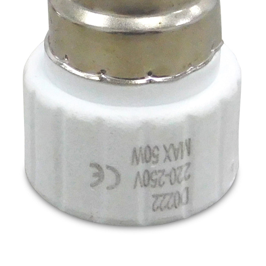 Deco - B22 Lampholder to GU10 Lamp Socket Converter - Luminosity Designs Ltd