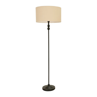 Maggie Candlestick Floor Lamp with a Slender Stem and Vintage Style Detailing, 1x E27