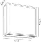 Mantra Fusion - Bachelor Exterior or Bathroom Ceiling/Wall Integrated Light, 14W LED, 3000K, 1180lm, IP65 (Mantra m7055) - Luminosity Designs Ltd