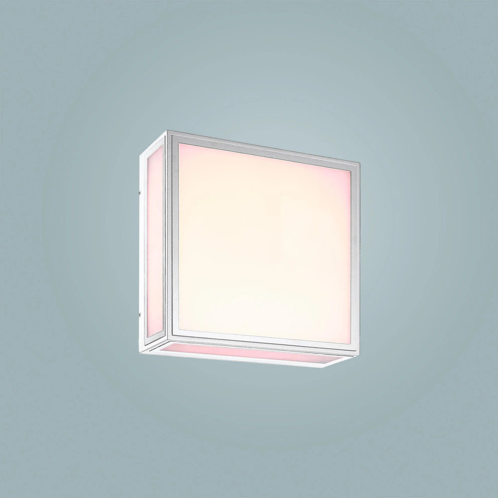 Mantra Fusion - Bachelor Exterior or Bathroom Ceiling/Wall Integrated Light, 14W LED, 3000K, 1180lm, IP65 (Mantra m7055) - Luminosity Designs Ltd