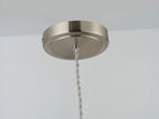 inspired - Baldwin Vintage Style 31cm Single Pendant, 1 x E27, Satin Nickel/White Ceramic Shade - Luminosity Designs Ltd