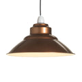 Oaks Lighting - Balor Metal Industrial Style Pendant Shade in A Variety of Colours (Oaks 107) - Luminosity Designs Ltd