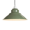 Oaks Lighting - Balor Metal Industrial Style Pendant Shade in A Variety of Colours (Oaks 107) - Luminosity Designs Ltd