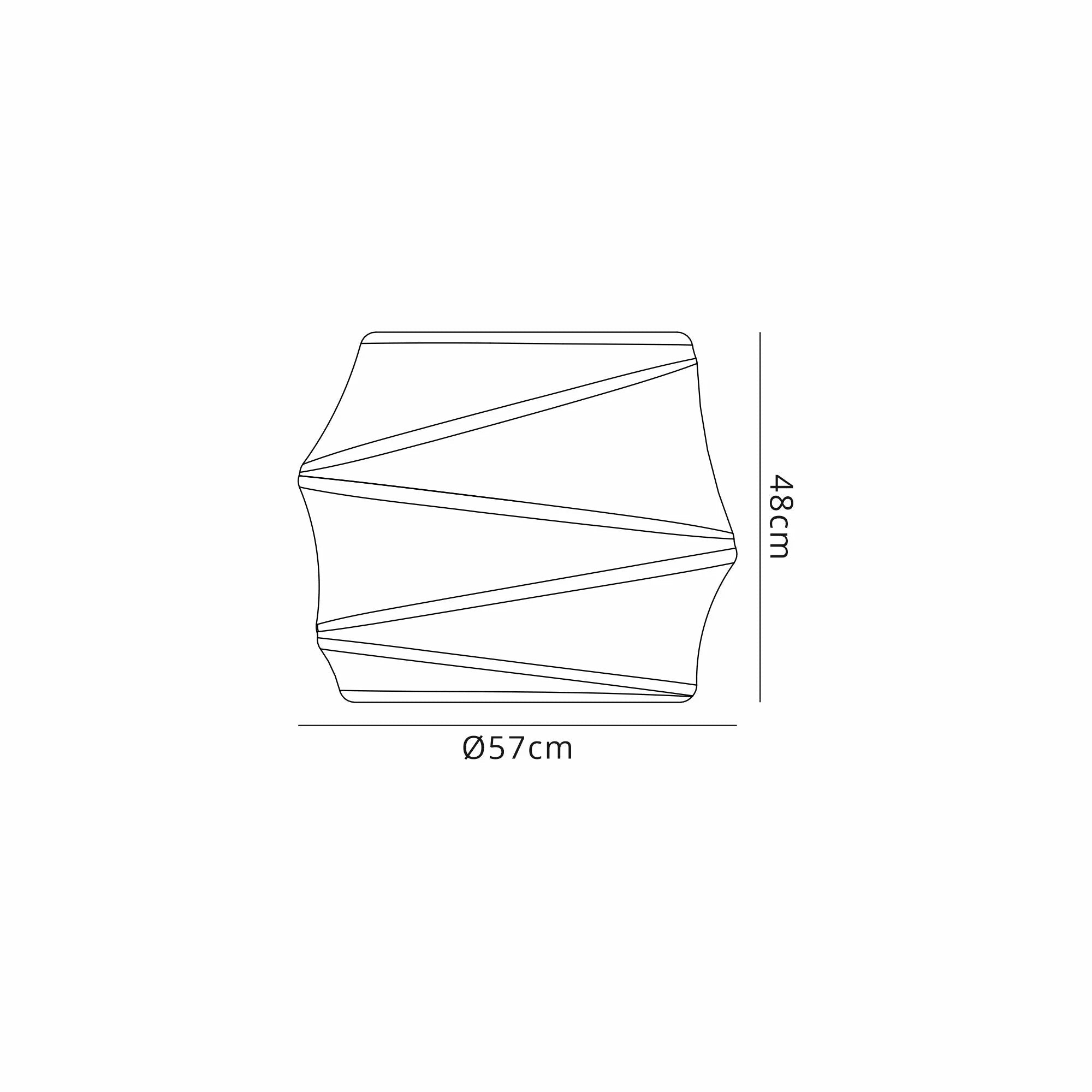 Mantra - Bambu Illuminated Stool for Gardens, 1x E27 - Luminosity Designs Ltd