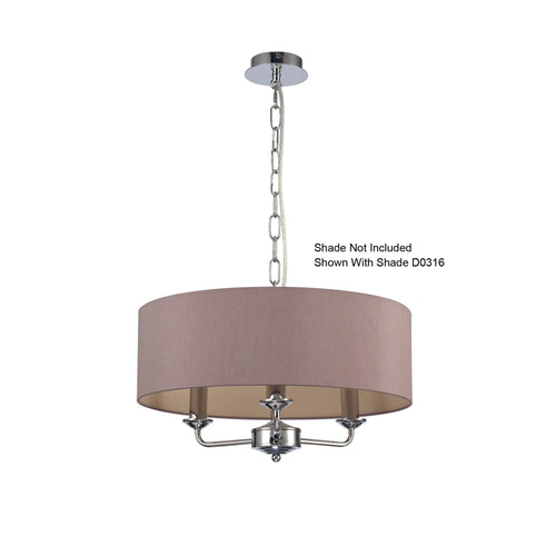 Deco - Banyan 3 Light E14 Candleabra NOT inc Shade (Deco D0354) - Luminosity Designs Ltd