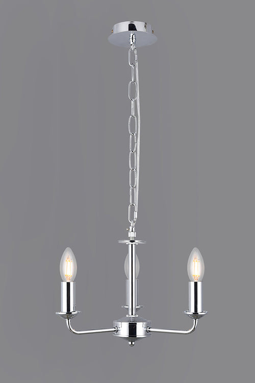 Deco - Banyan 3 Light E14 Candleabra NOT inc Shade (Deco D0354) - Luminosity Designs Ltd
