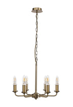 Deco - Banyan 6 Light Armed Traditional Candelabra E14 (Deco D0671) - Luminosity Designs Ltd