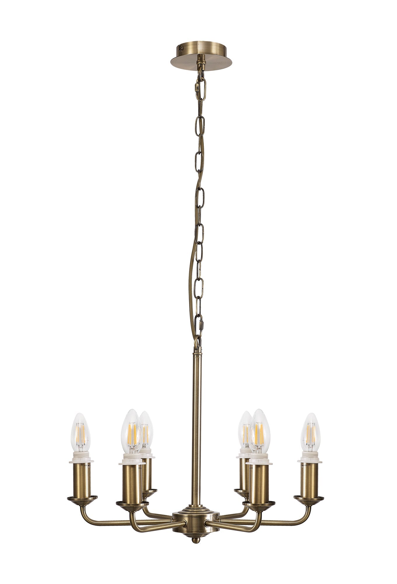 Deco - Banyan 6 Light Armed Traditional Candelabra E14 (Deco D0671) - Luminosity Designs Ltd