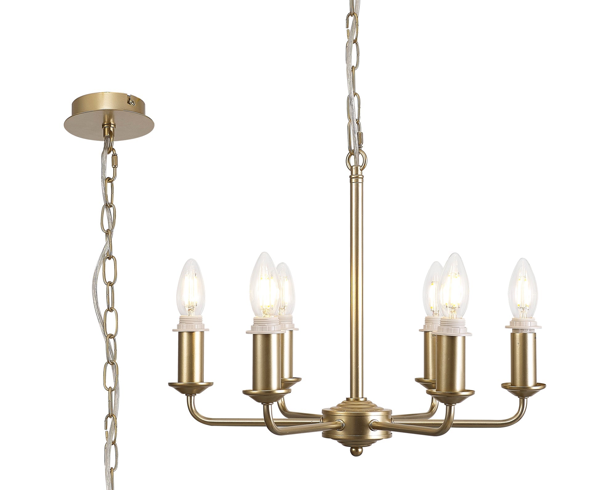 Deco - Banyan 6 Light Armed Traditional Candelabra E14 (Deco D0671) - Luminosity Designs Ltd