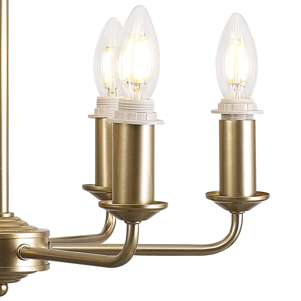 Deco - Banyan 6 Light Armed Traditional Candelabra E14 (Deco D0671) - Luminosity Designs Ltd