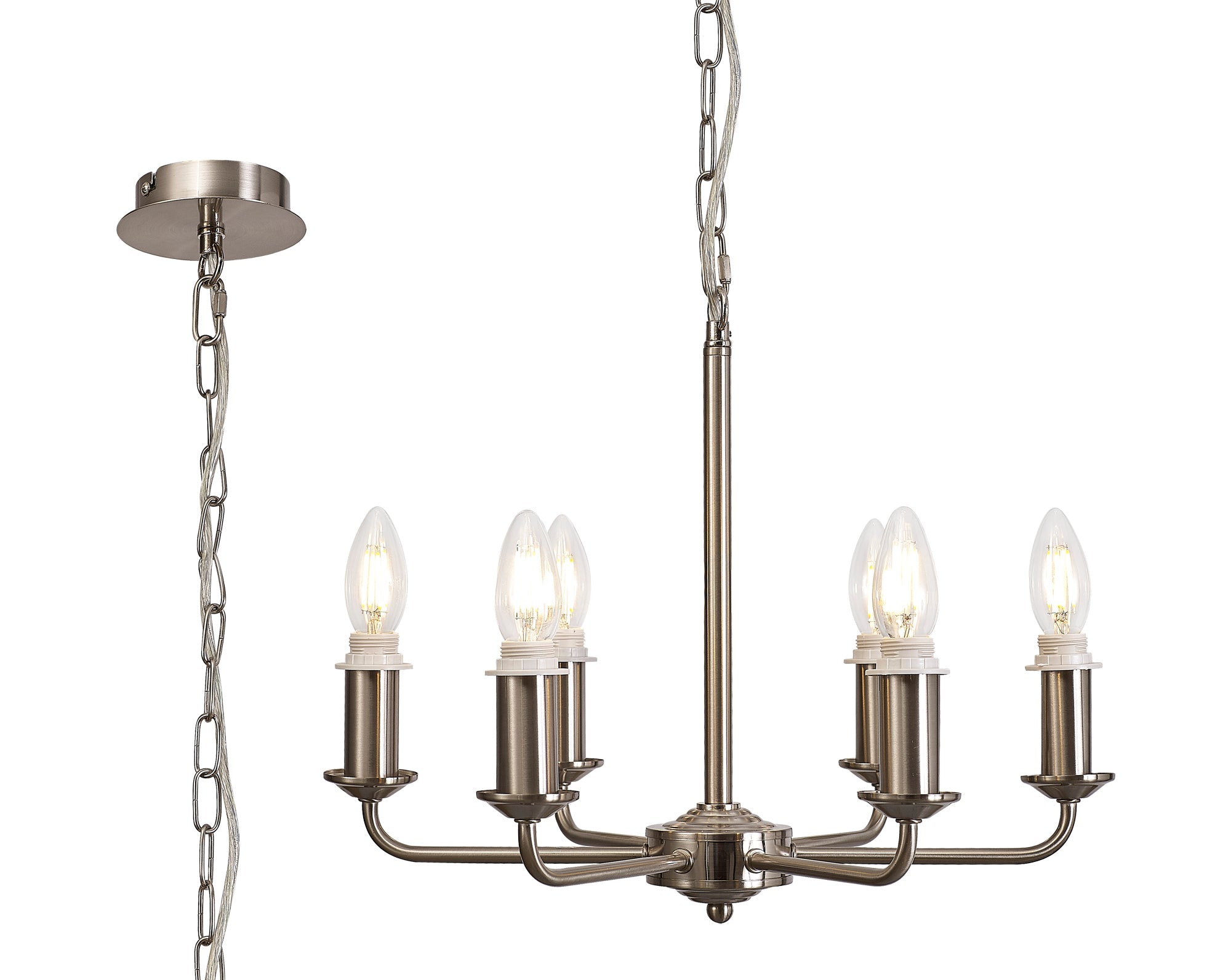 Deco - Banyan 6 Light Armed Traditional Candelabra E14 (Deco D0671) - Luminosity Designs Ltd