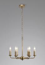Deco - Banyan 6 Light Armed Traditional Candelabra E14 (Deco D0671) - Luminosity Designs Ltd