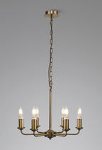 Deco - Banyan 6 Light Armed Traditional Candelabra E14 (Deco D0671) - Luminosity Designs Ltd