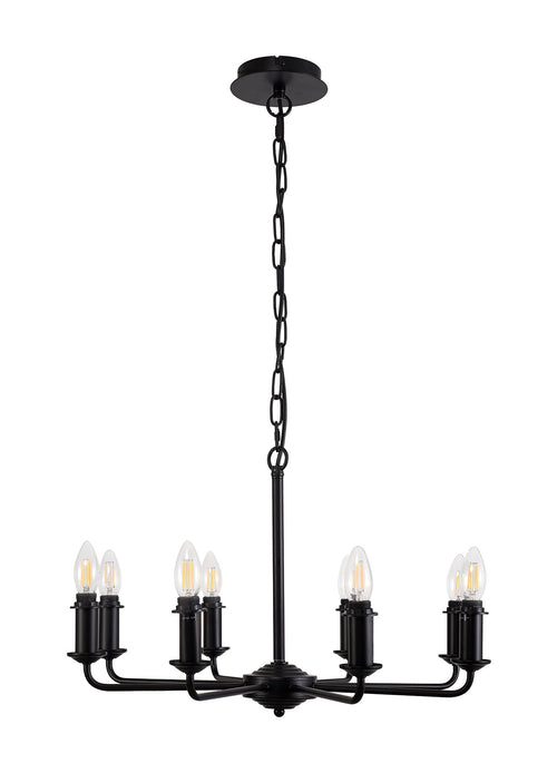 Deco - Banyan 8 Light Traditional Armed Chandelier E14 (Deco D0677) - Luminosity Designs Ltd