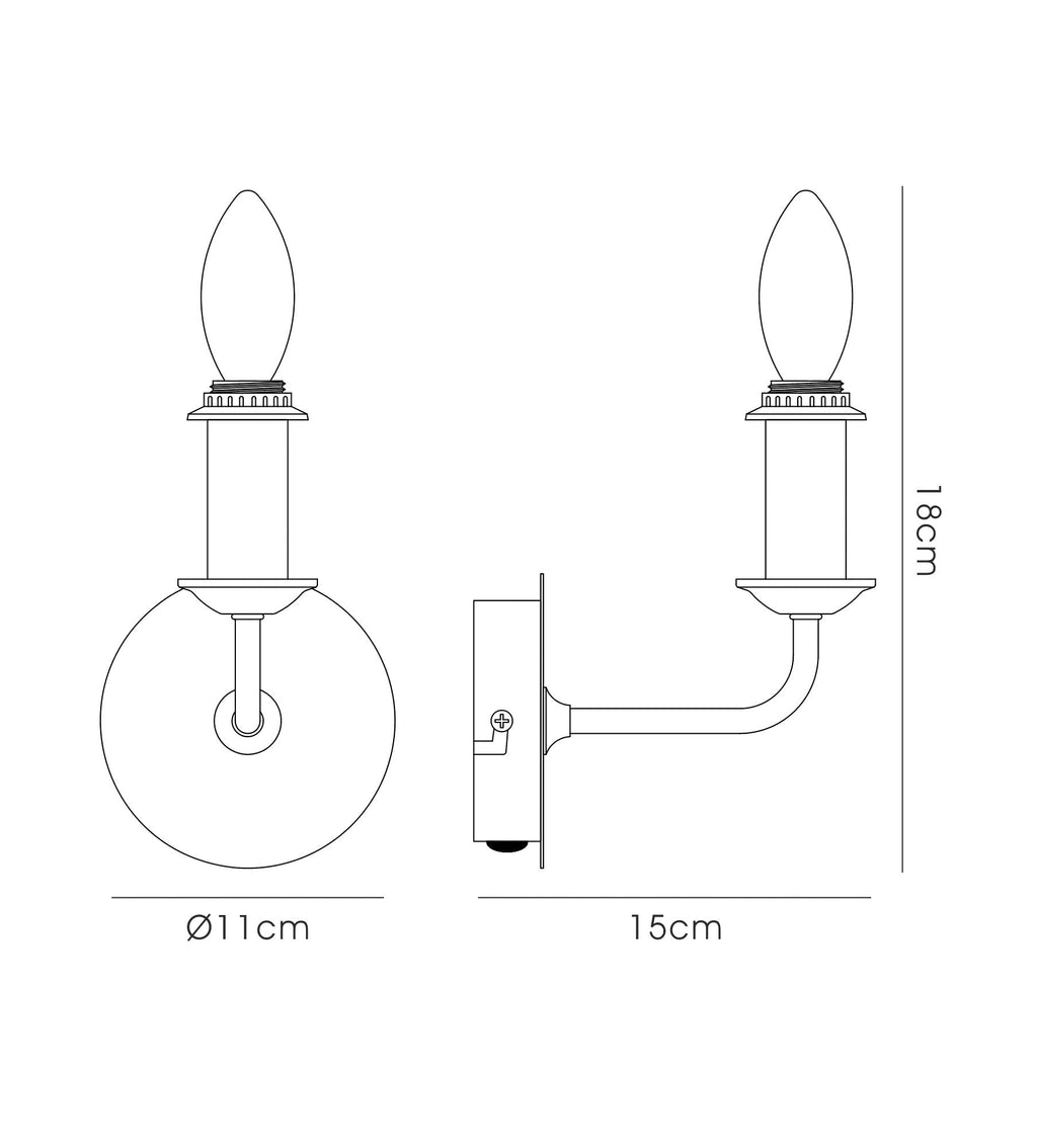 Deco - Banyan Single Wall Light - Luminosity Designs Ltd