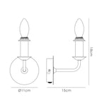 Deco - Banyan Single Wall Light - Luminosity Designs Ltd