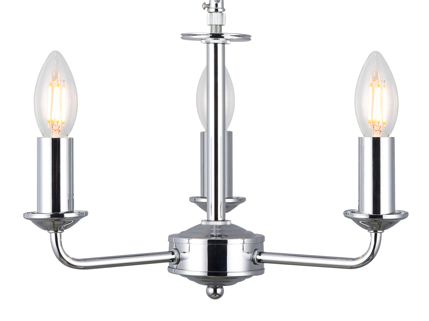 Banyan 3 Light E14 Candleabra NOT inc Shade  (Deco D0354)