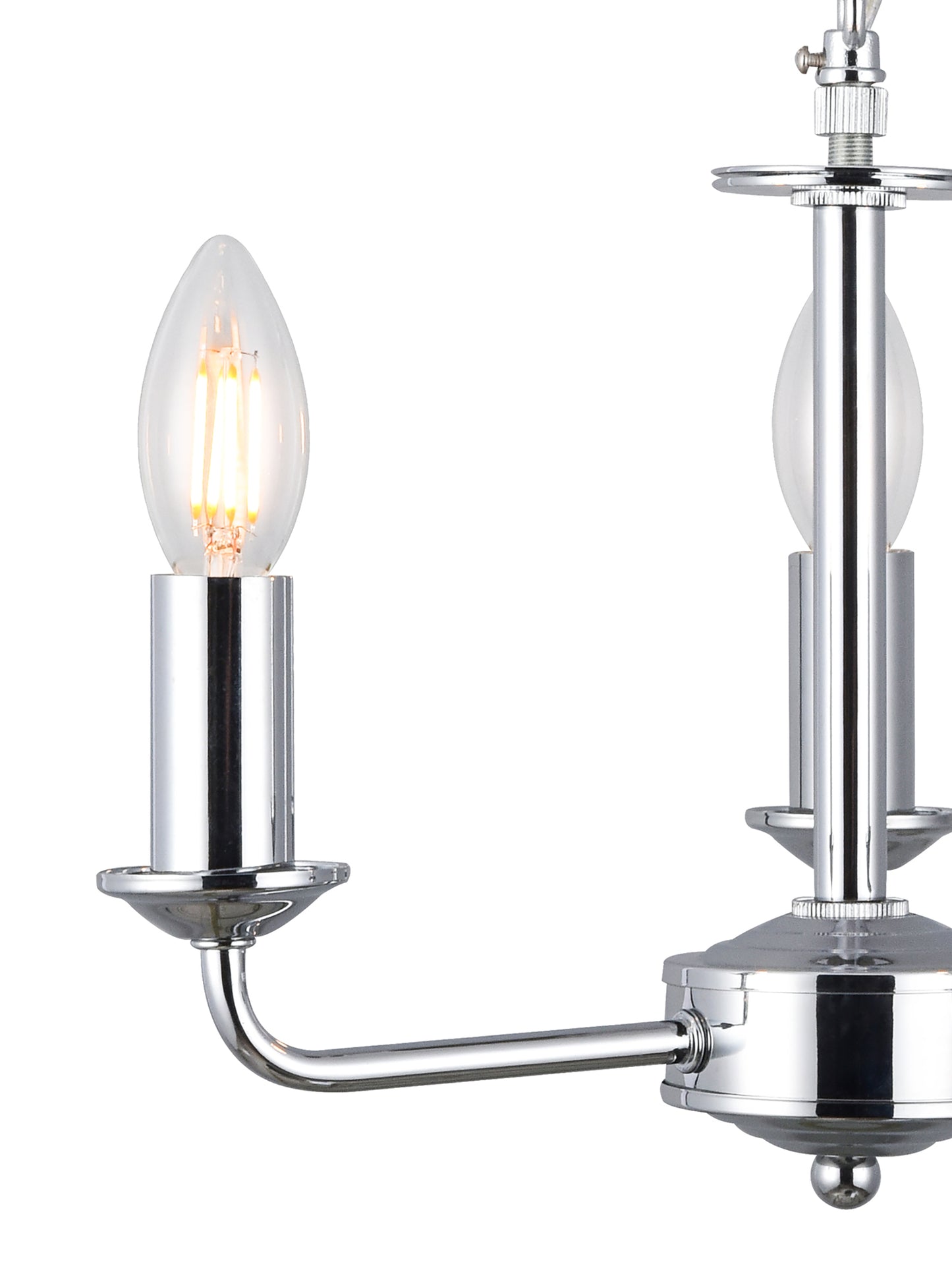 Banyan 3 Light E14 Candleabra NOT inc Shade  (Deco D0354)