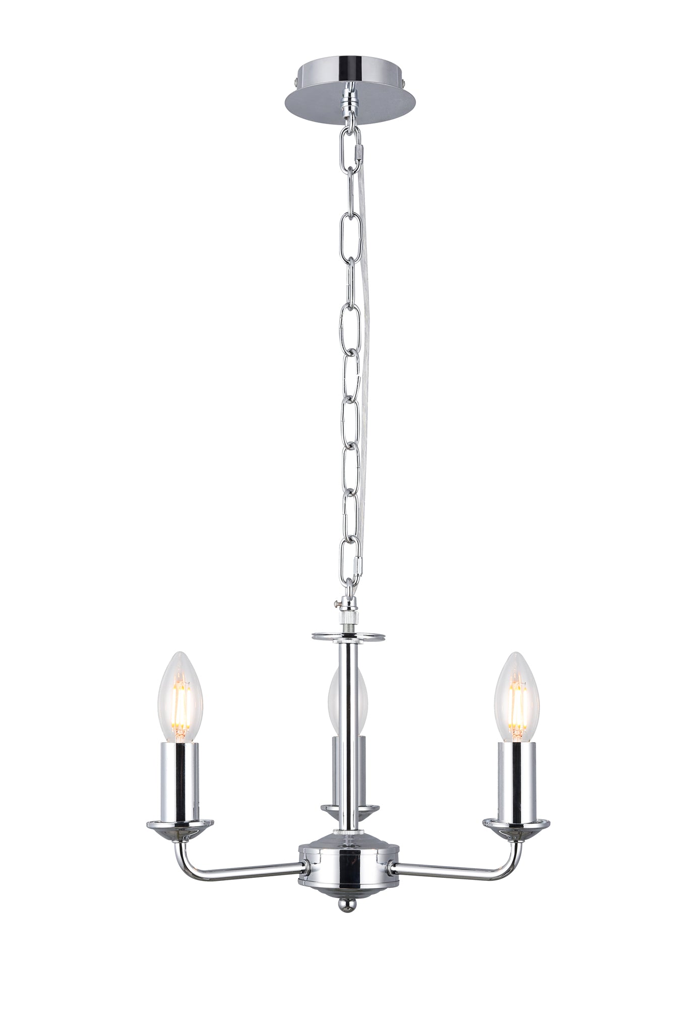 Banyan 3 Light E14 Candleabra NOT inc Shade  (Deco D0354)