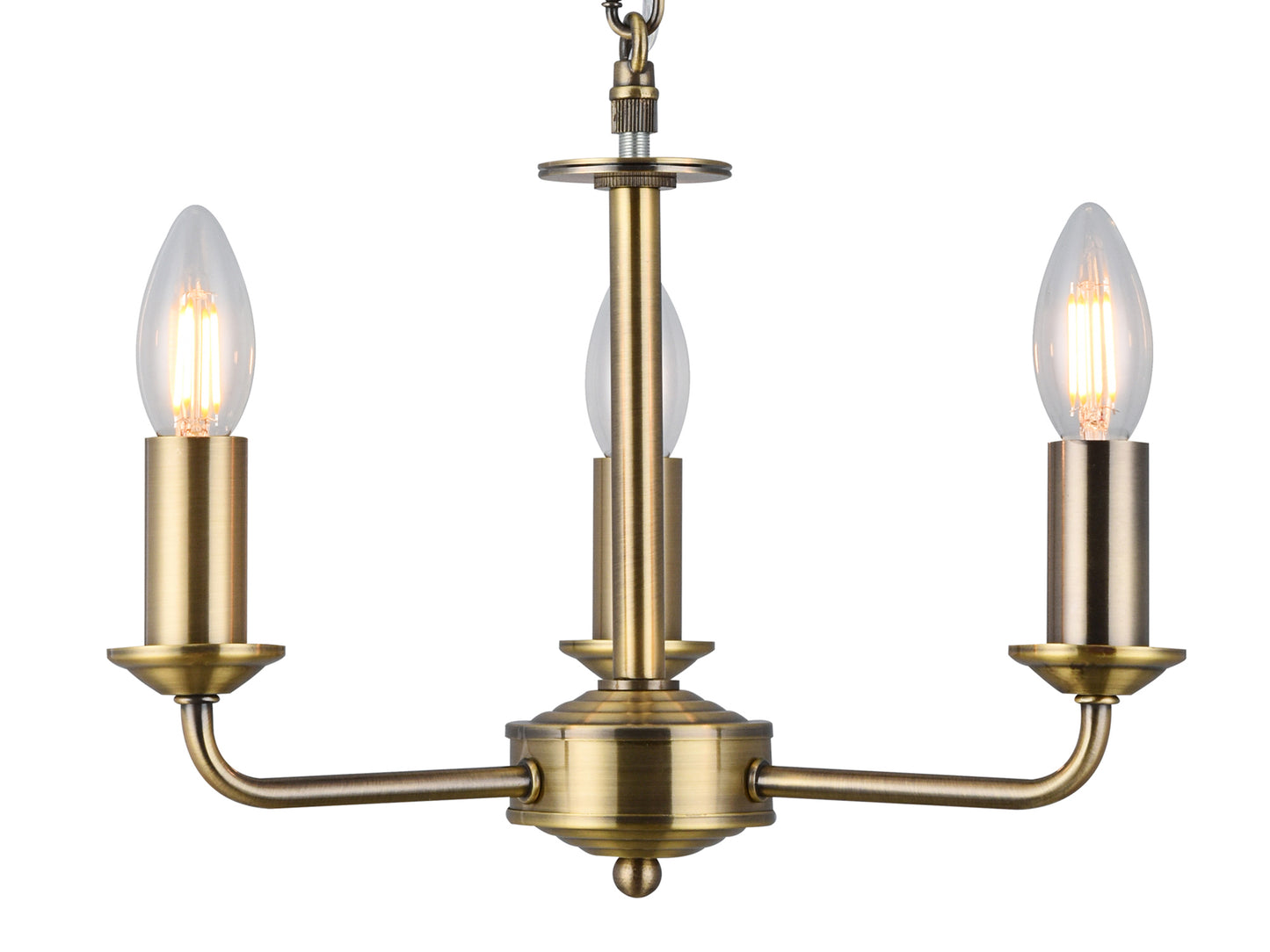 Banyan 3 Light E14 Candleabra NOT inc Shade  (Deco D0354)