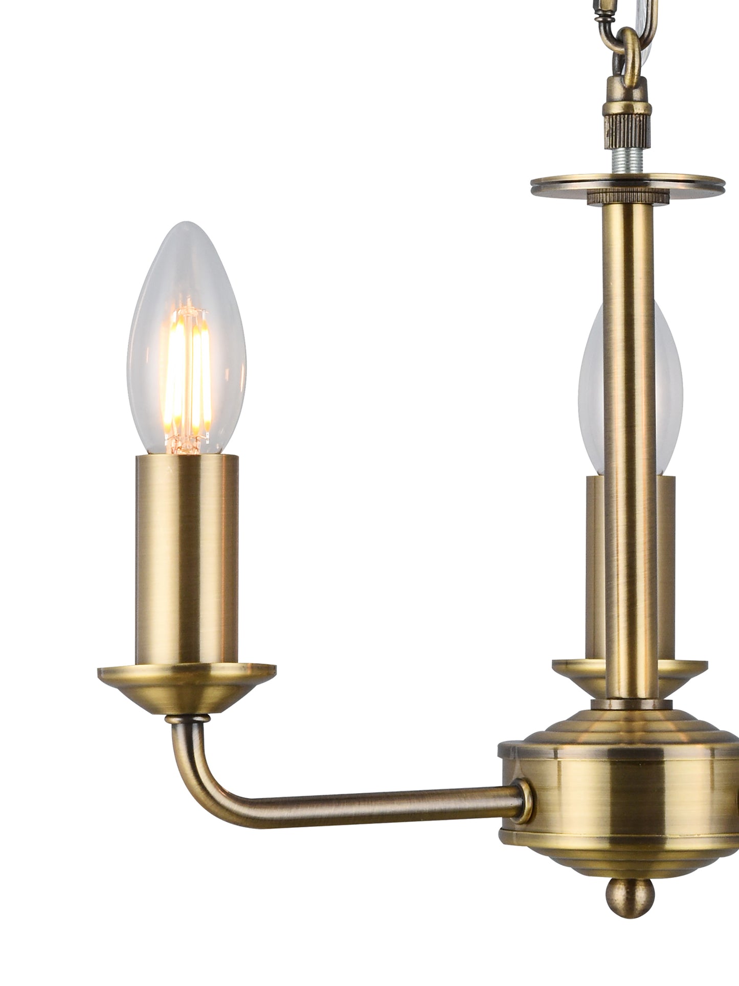 Banyan 3 Light E14 Candleabra NOT inc Shade  (Deco D0354)