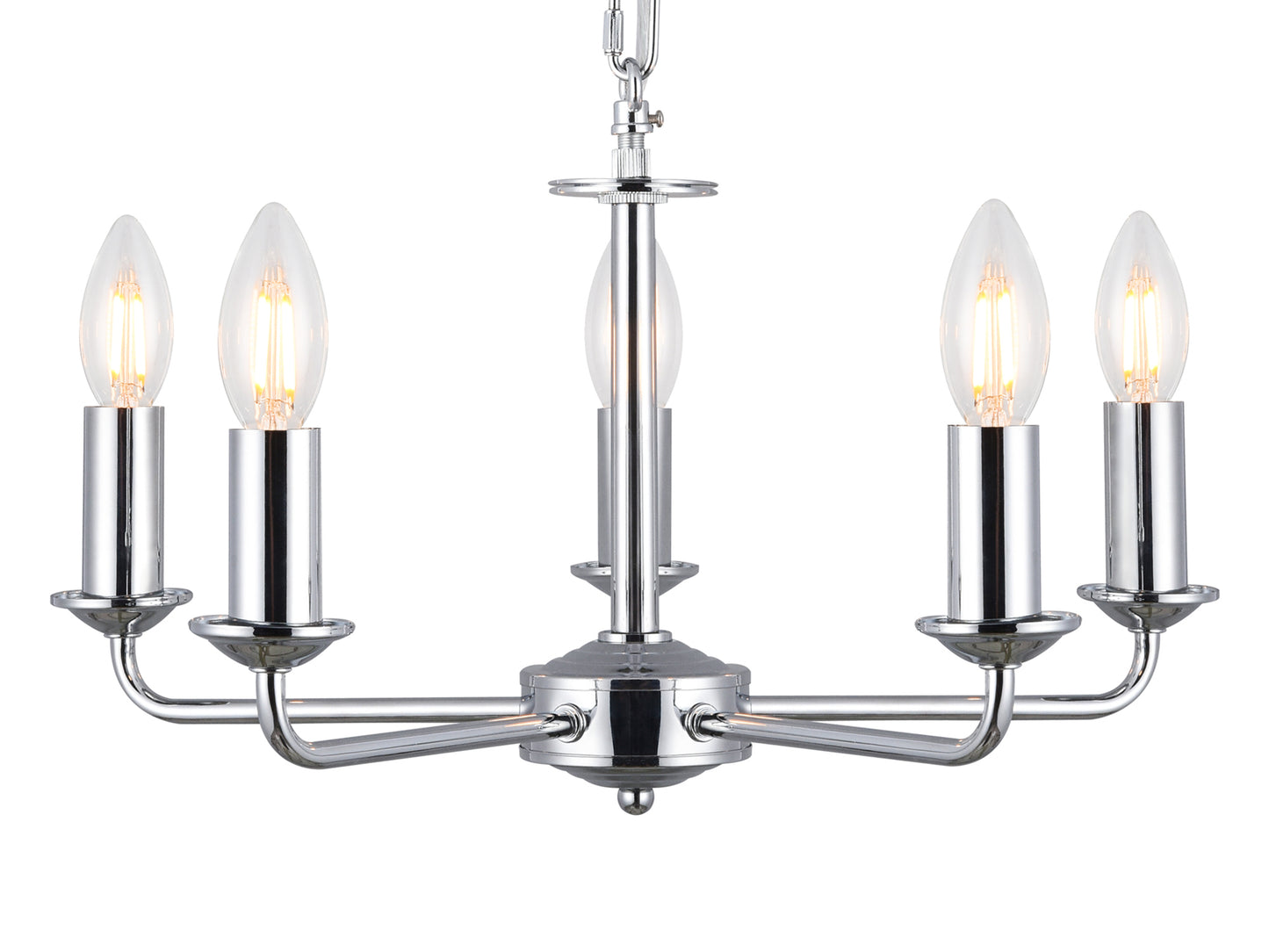 Banyan 5 Light Multi Armed Fitting with E14 Lampholders, NOT inc shade  (Deco D0358)