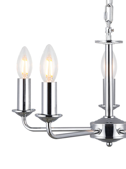 Banyan 5 Light Multi Armed Fitting with E14 Lampholders, NOT inc shade  (Deco D0358)