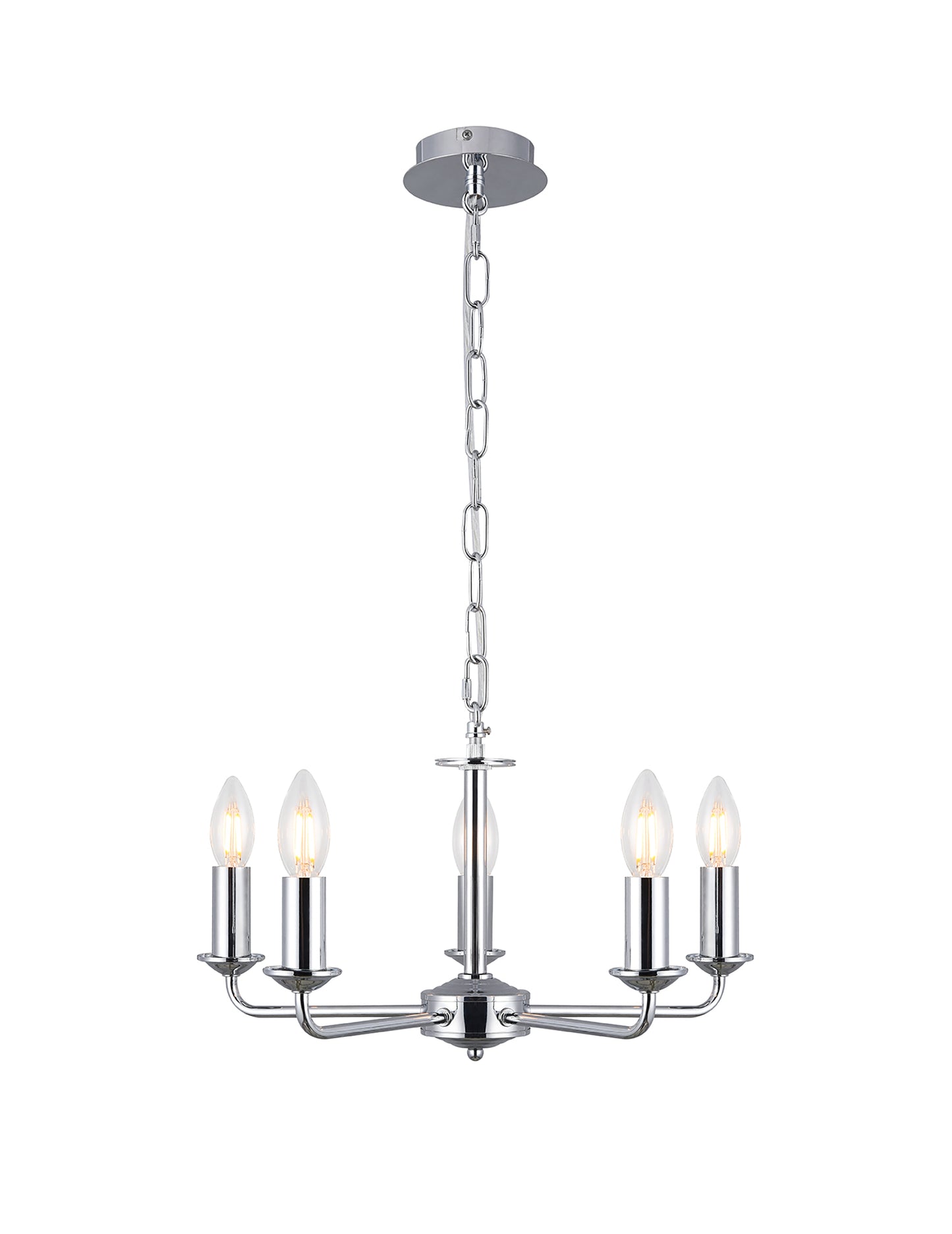 Banyan 5 Light Multi Armed Fitting with E14 Lampholders, NOT inc shade  (Deco D0358)