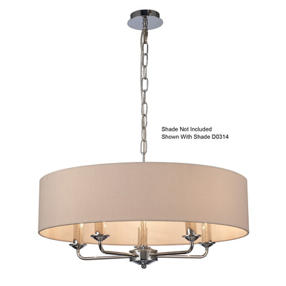 Banyan 5 Light Multi Armed Fitting with E14 Lampholders, NOT inc shade  (Deco D0358)