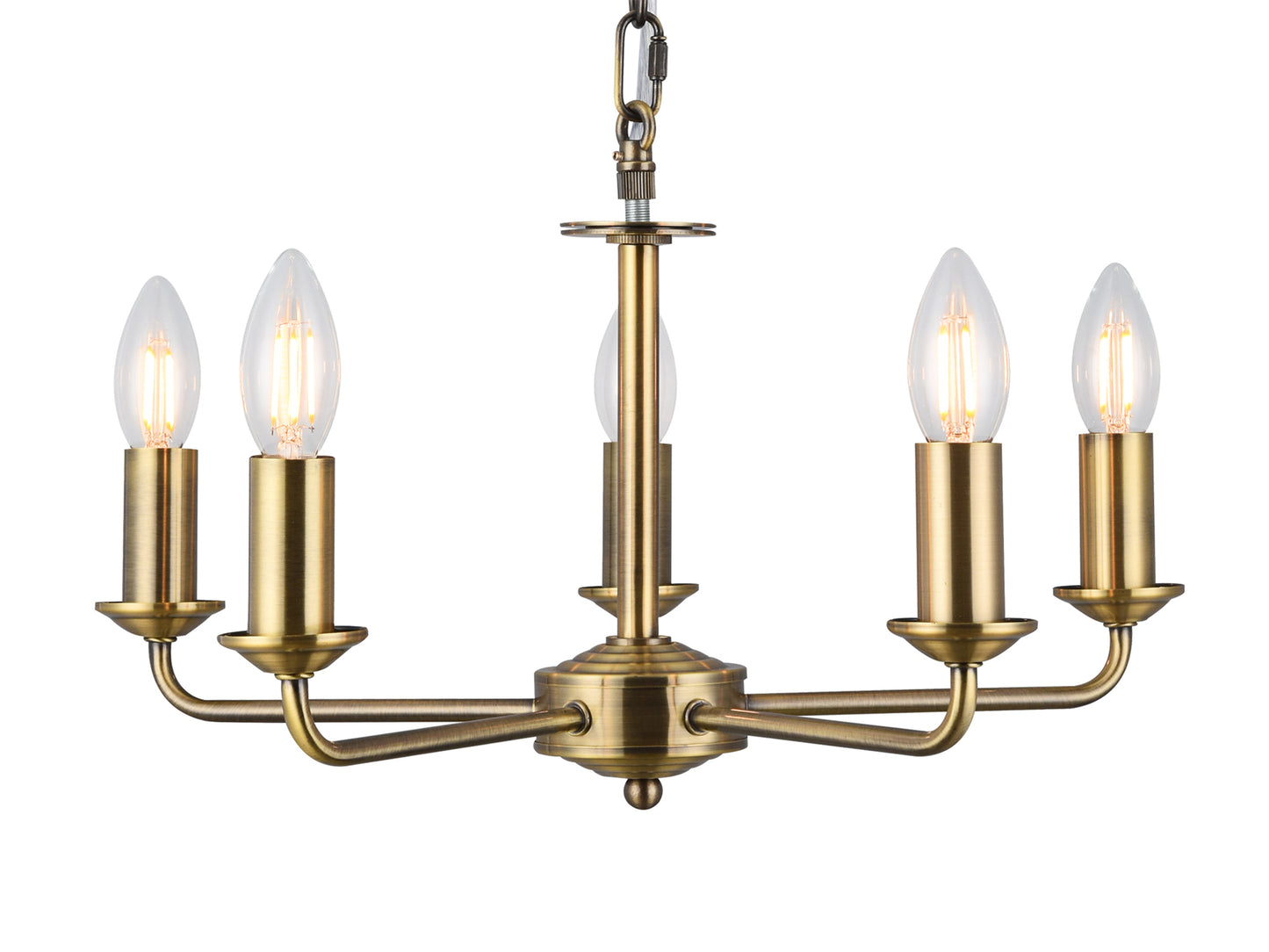 Banyan 5 Light Multi Armed Fitting with E14 Lampholders, NOT inc shade  (Deco D0358)