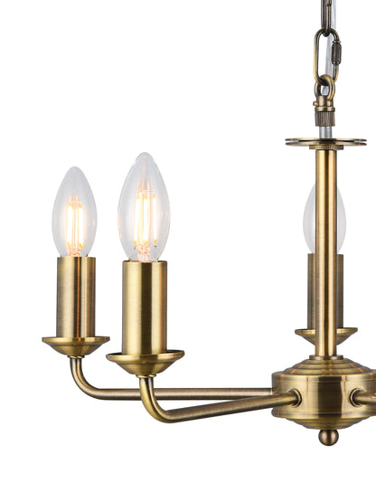 Banyan 5 Light Multi Armed Fitting with E14 Lampholders, NOT inc shade  (Deco D0358)