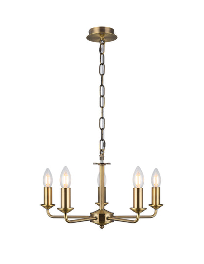 Banyan 5 Light Multi Armed Fitting with E14 Lampholders, NOT inc shade  (Deco D0358)