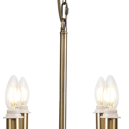 Banyan 6 Light Armed Traditional Candelabra E14   (Deco D0671)