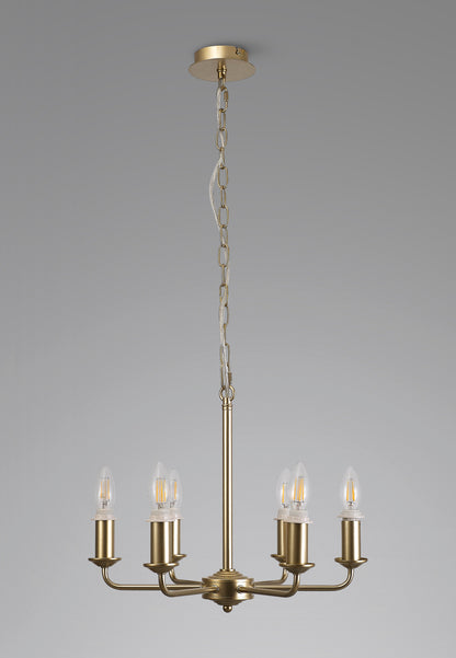 Banyan 6 Light Armed Traditional Candelabra E14   (Deco D0671)