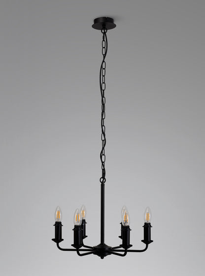 Banyan 6 Light Armed Traditional Candelabra E14   (Deco D0671)