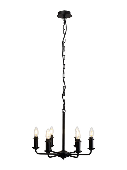 Banyan 6 Light Armed Traditional Candelabra E14   (Deco D0671)