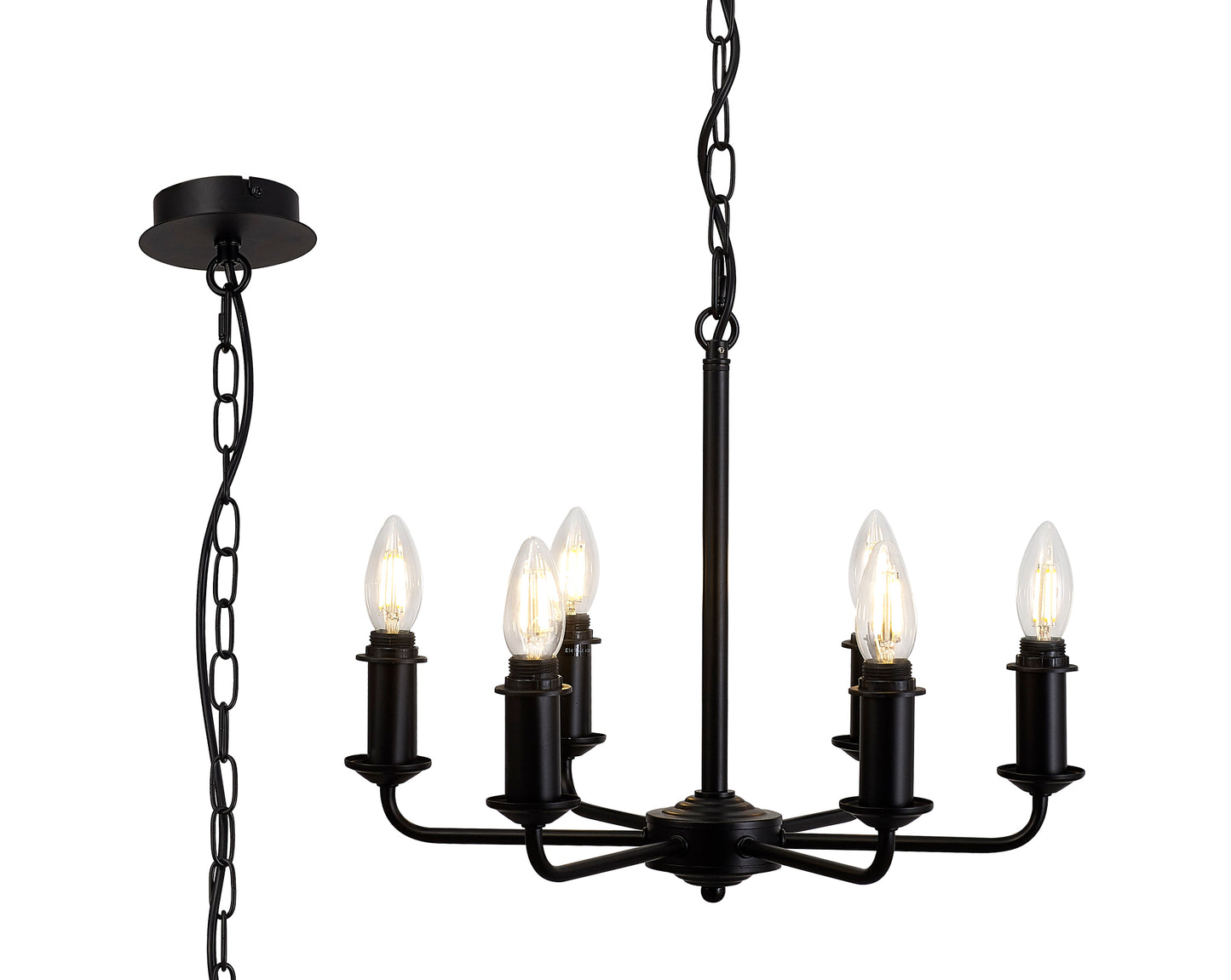 Banyan 6 Light Armed Traditional Candelabra E14   (Deco D0671)