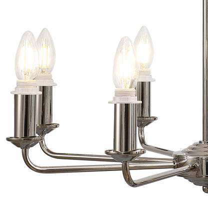 Banyan 8 Light Traditional Armed Chandelier E14  (Deco D0677)